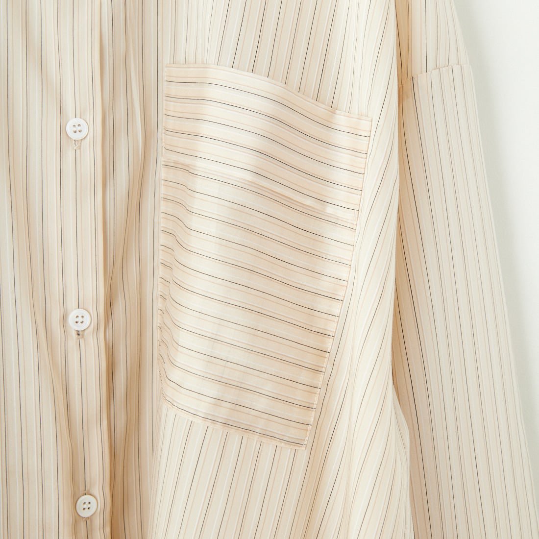 CHIGNON [シニヨン] マルチストライプオーバーシャツ [1246-470KK] BEIGE