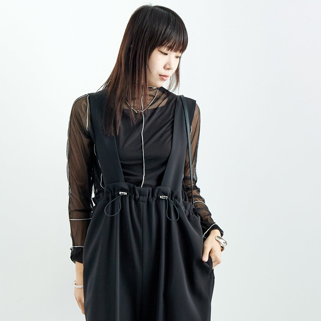 CHIGNON [シニヨン] ドロストデザインサロペット [3246-466KK