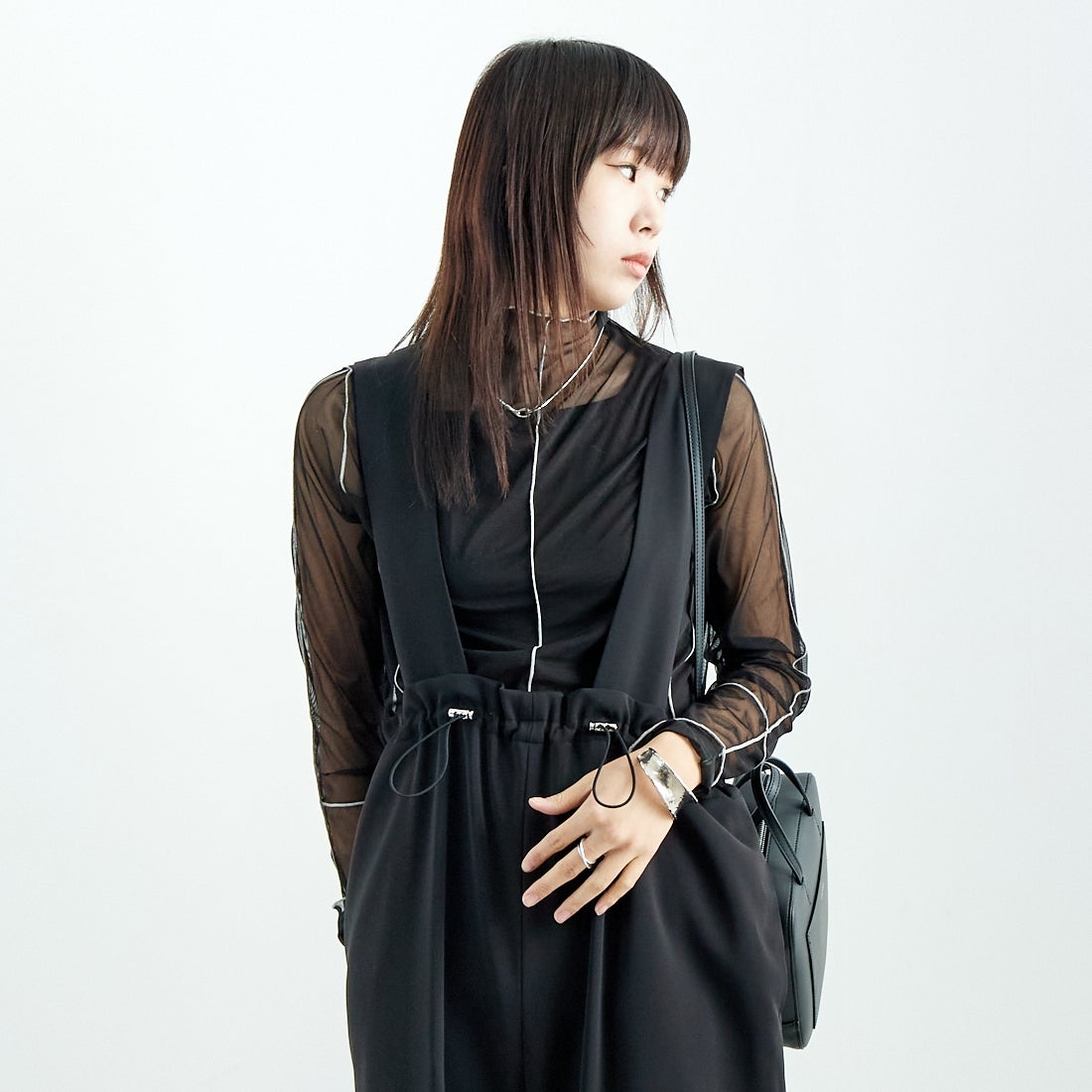 CHIGNON [シニヨン] ドロストデザインサロペット [3246-466KK