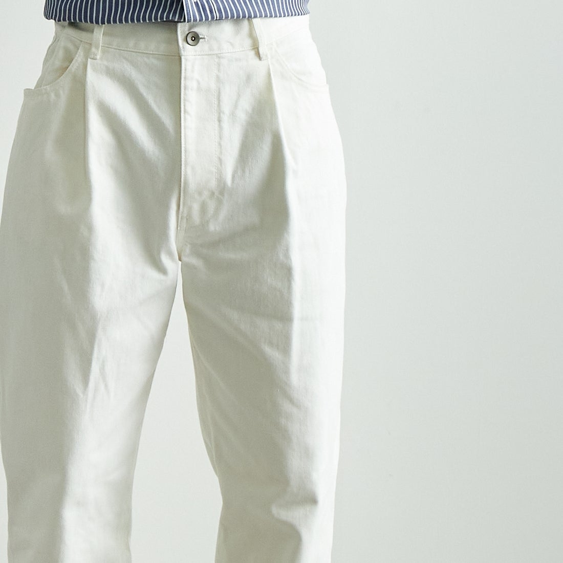 Noir Fabrik [ヌワールファブリック] デニムオーバルパンツ [1PDENIM-M-244-01-IN] WHITE