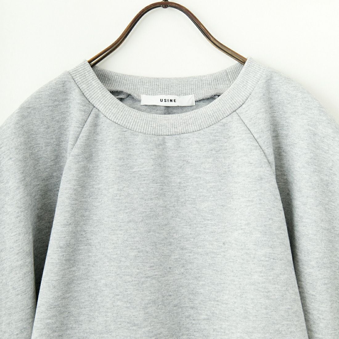 USINE [ユジーヌ] 裾レース裏毛スウェット [2510802] GRAY