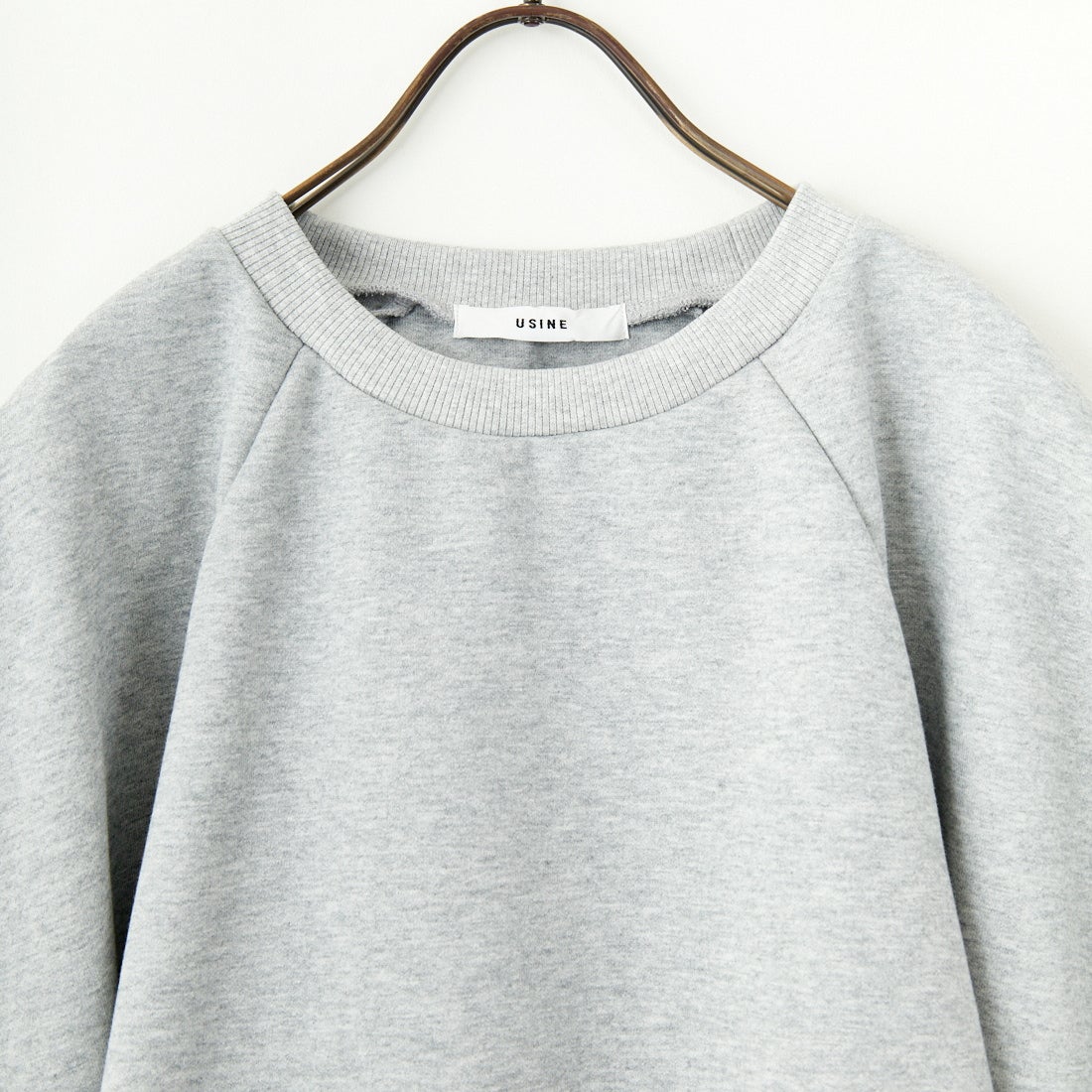 USINE [ユジーヌ] 裾レース裏毛スウェット [2510802] GRAY
