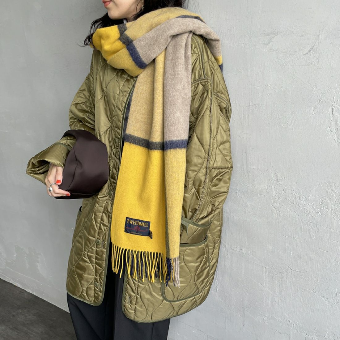 TWEED MILL [ツィードミル] 大判ストール [70-190-WP]｜ジーンズ