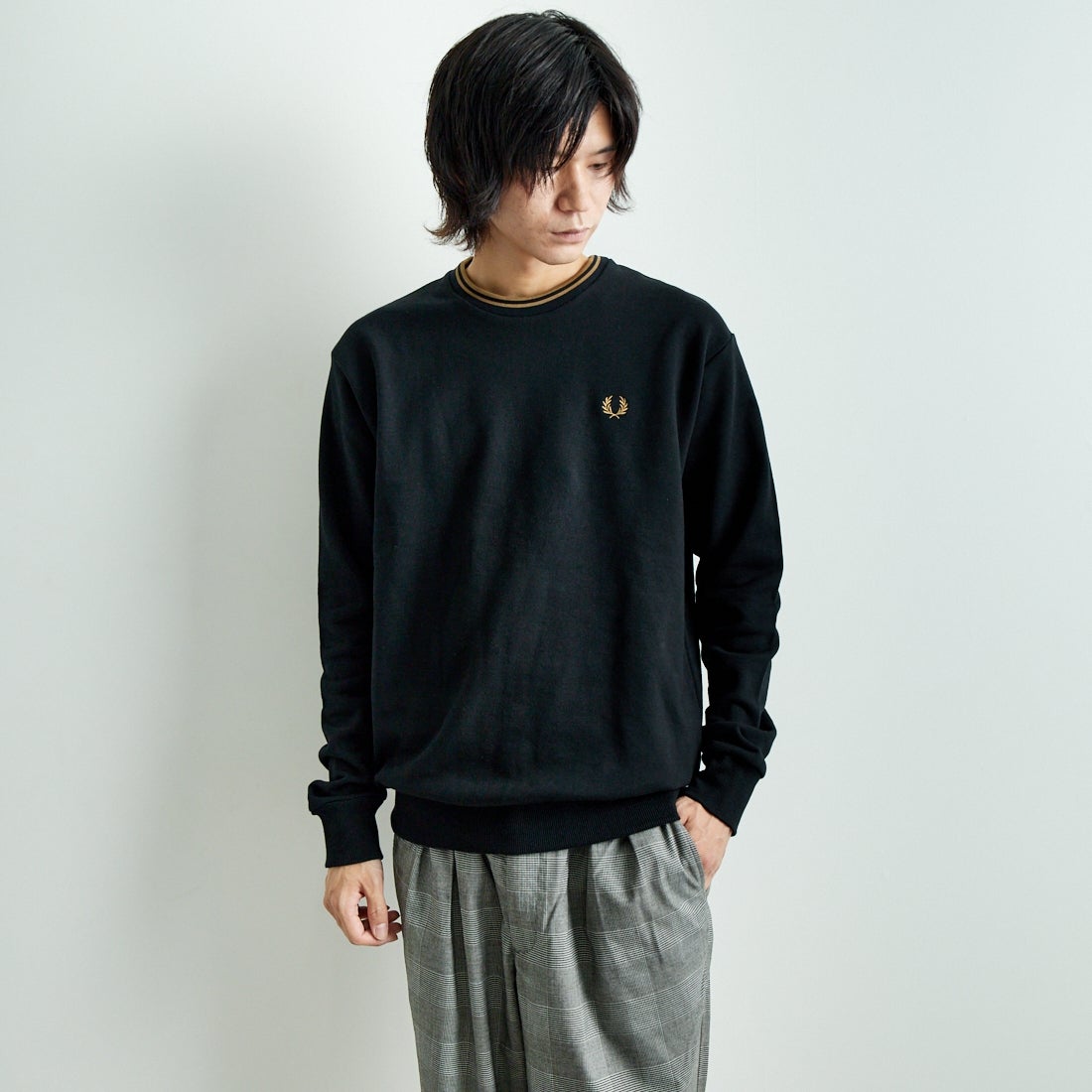 BLACK&&モデル身長：182cm 着用サイズ：L&&