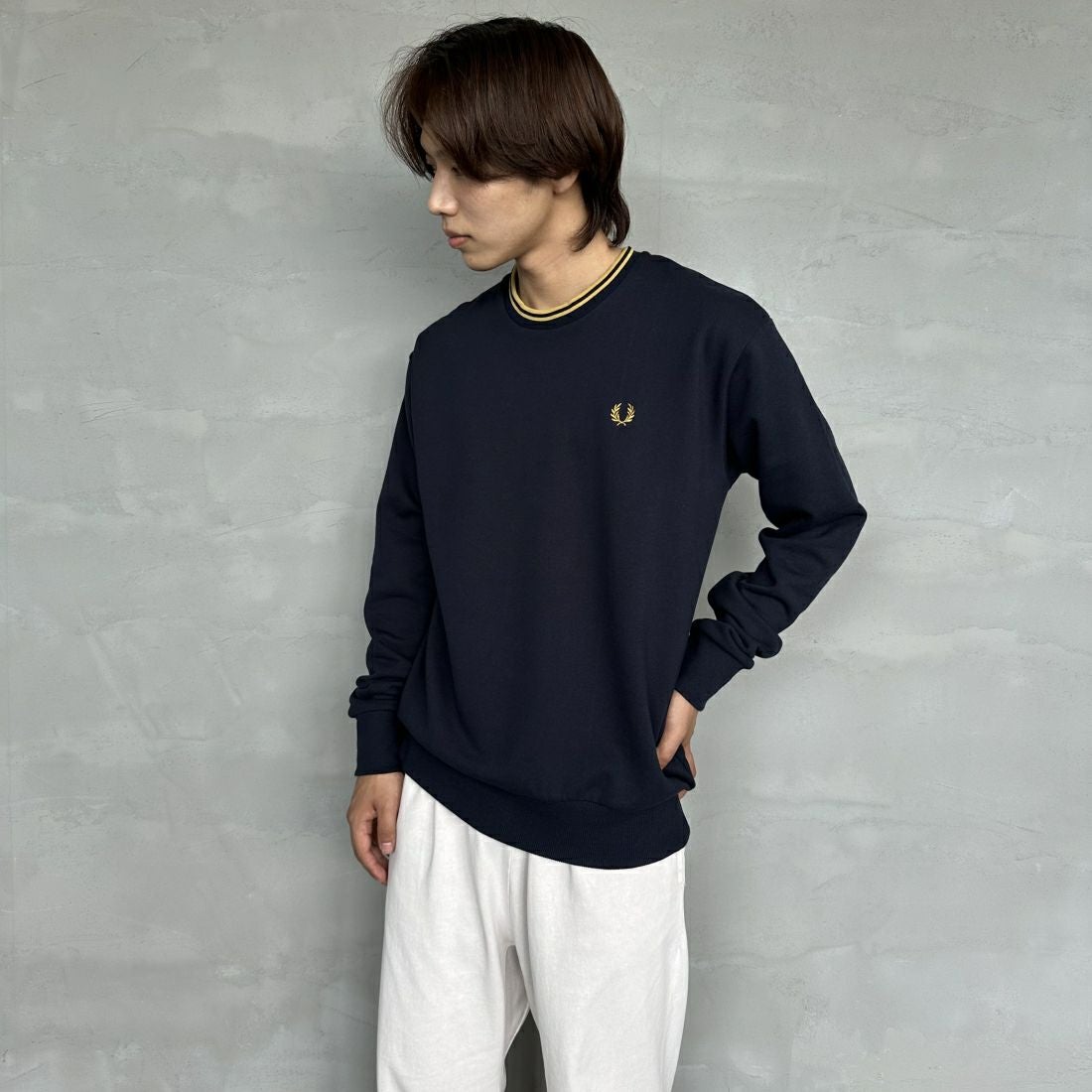 FRED PERRY [フレッドペリー] 別注 ツインティップライン ワンポイント