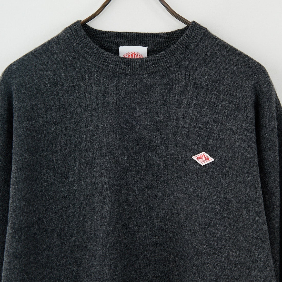 DANTON [ダントン] クルーネックプルオーバーニット [DT-D0028LMW] CARBON