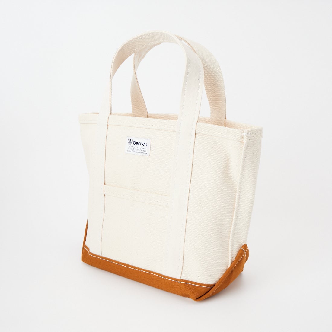 ORCIVAL [オーシバル] キャンバストートバッグ スモール [OR-H0285KWC] ECRU/CAMEL