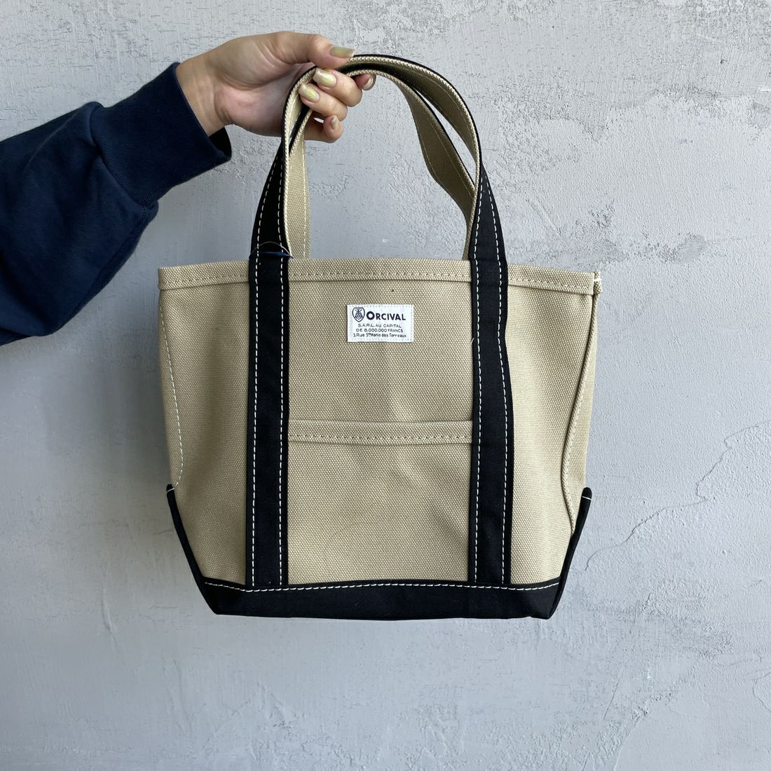 ORCIVAL [オーシバル] キャンバストートバッグ [OR-H0285KWC] LT.KHK/BK