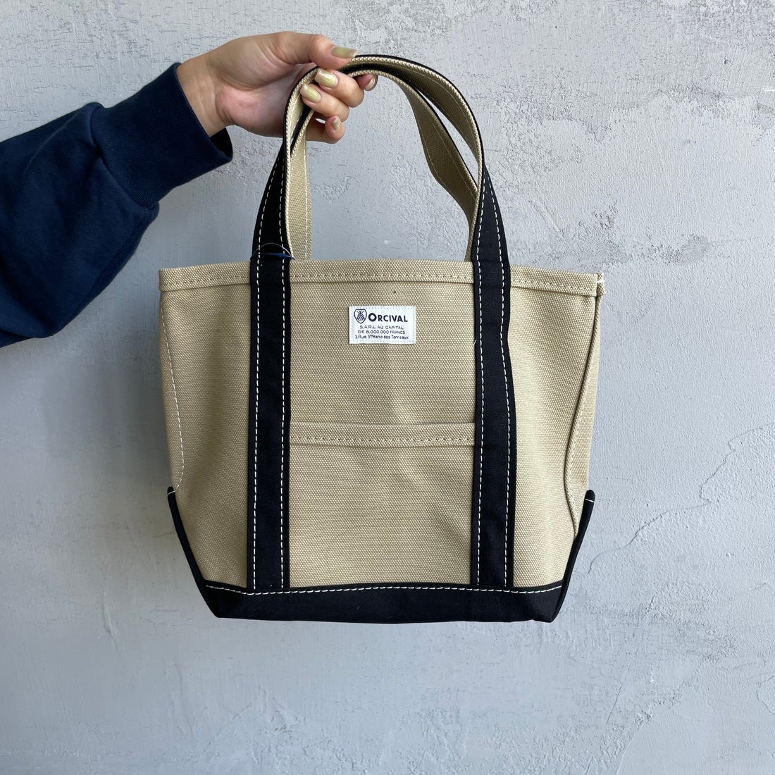 ORCIVAL [オーシバル] キャンバストートバッグ [OR-H0285KWC] LT.KHK/BK