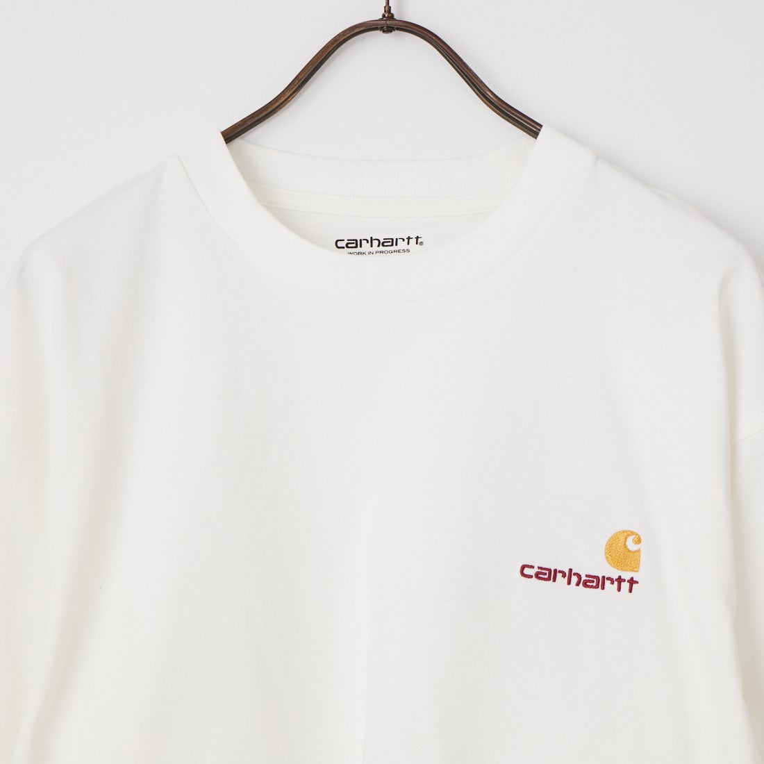 carhartt WIP [カーハートダブリューアイピー] ロングスリーブアメリカンスクリプトTシャツ [I029955] WHITE