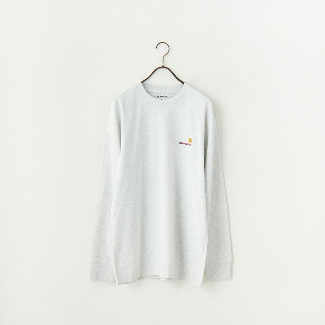 carhartt WIP [カーハートダブリューアイピー] ロングスリーブアメリカンスクリプトTシャツ [I029955] ASH HEATHE