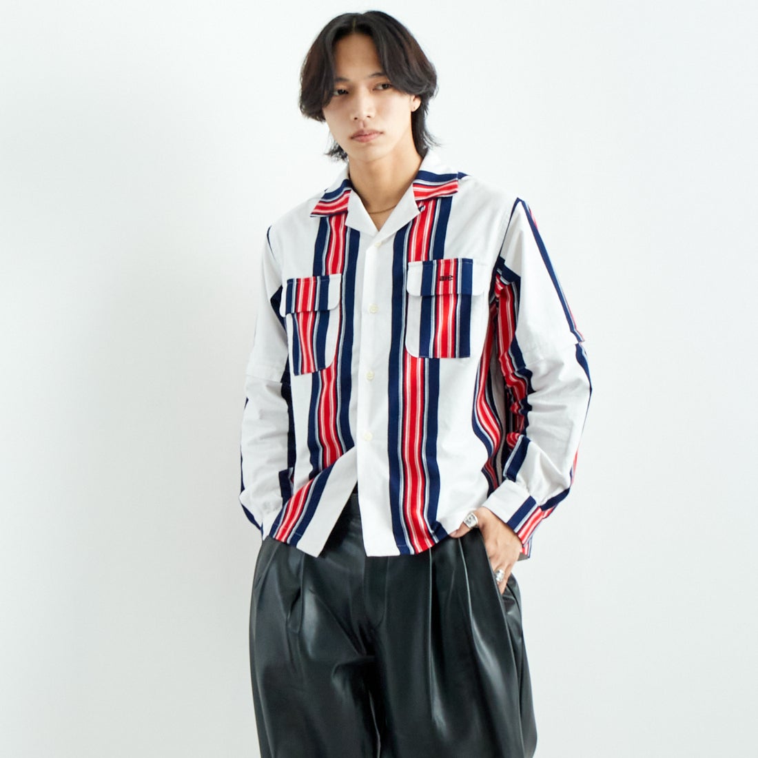 【新品】aie ペインターシャツ　L AiE - Patterned Painter Shirt (size-L) ¥18000+tax | KODONA in the