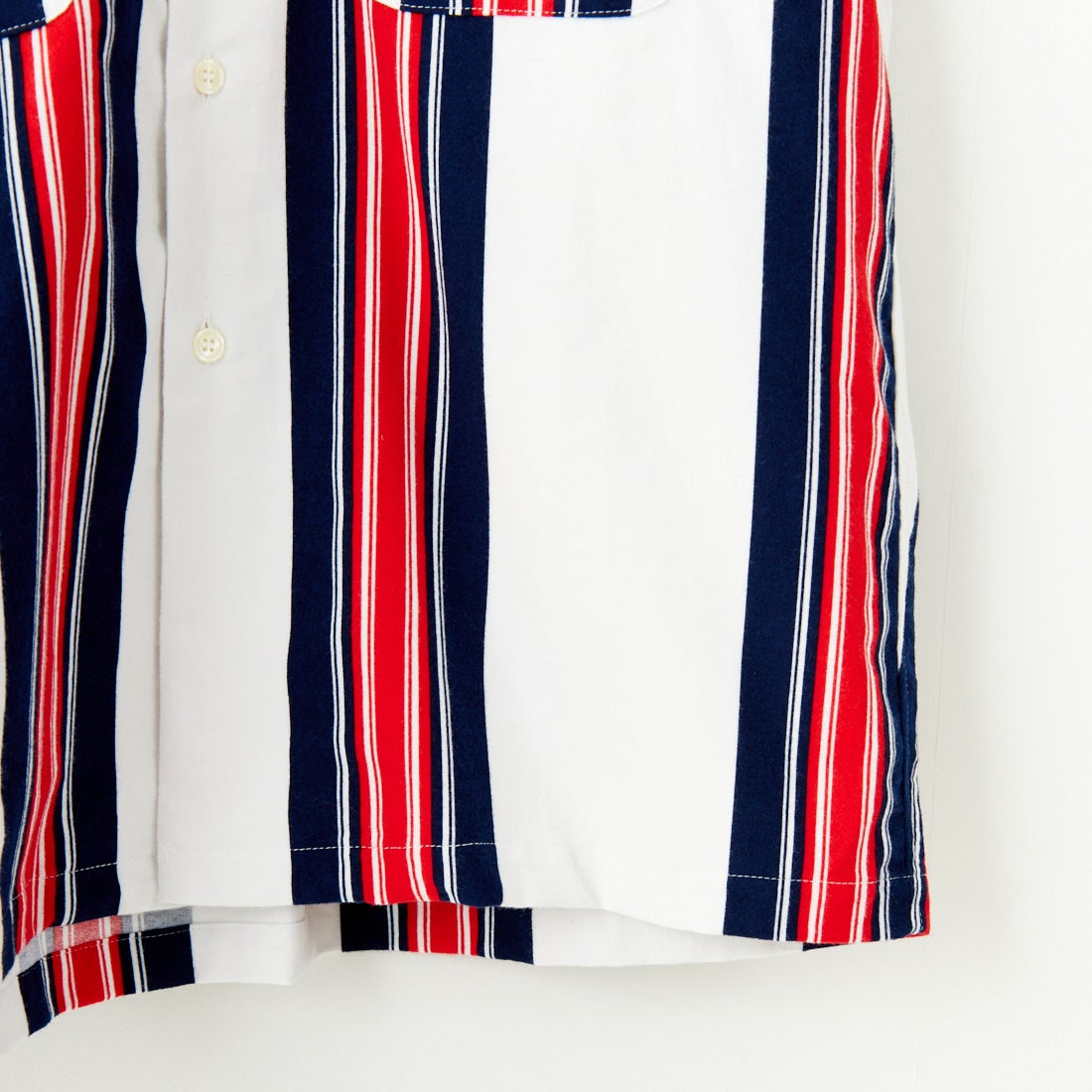AiE [エーアイイー] ストライプペインターシャツ [PU617] A OFF WHIT