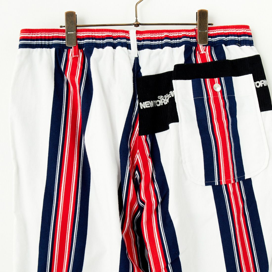 AiE [エーアイイー] ストライプイージーパンツ [PU618] A OFF WHIT