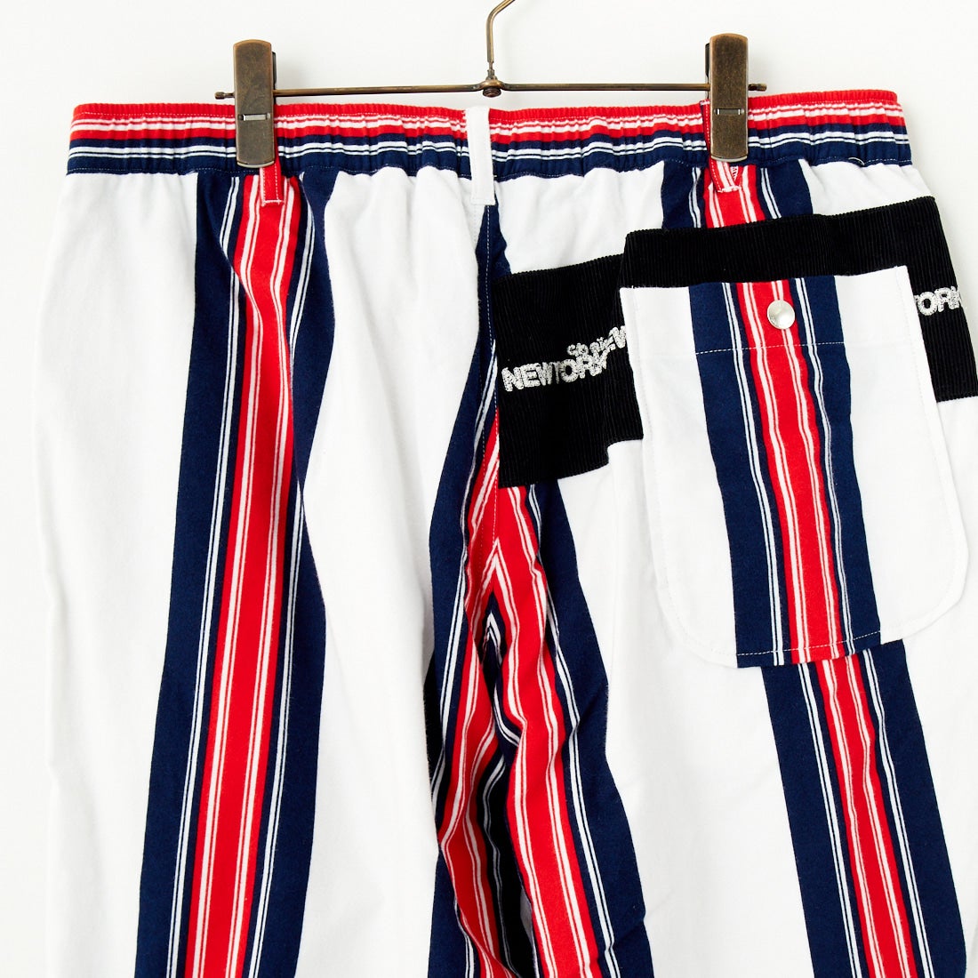 AiE [エーアイイー] ストライプイージーパンツ [PU618] A OFF WHIT