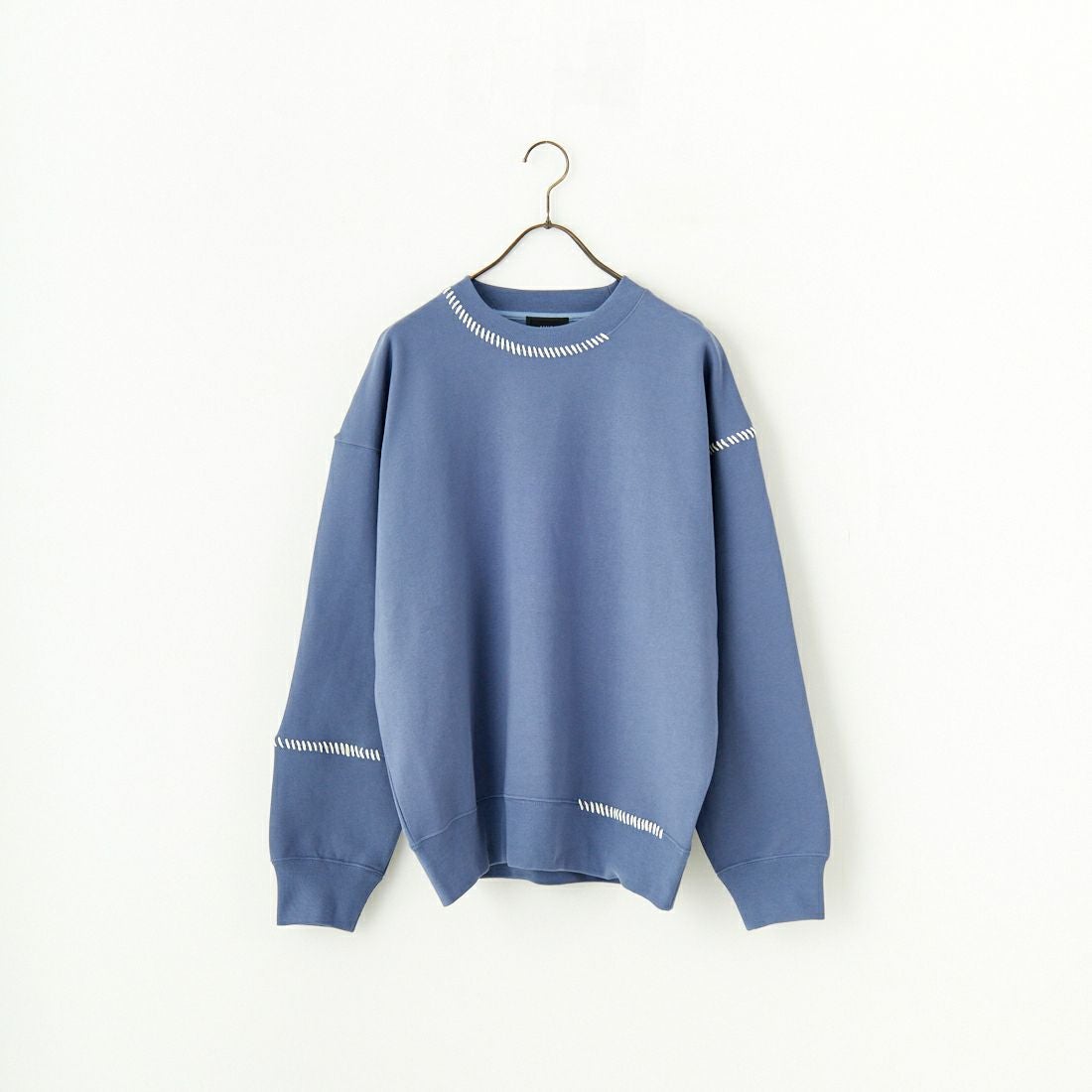 SLICK [スリック] ブランケットステッチ スウェットシャツ [5155922] 208 BLUE G