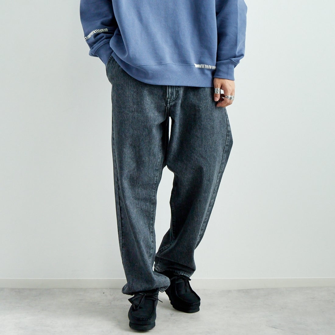 S-DK GRAY&&モデル身長：179cm 着用サイズ：32&&