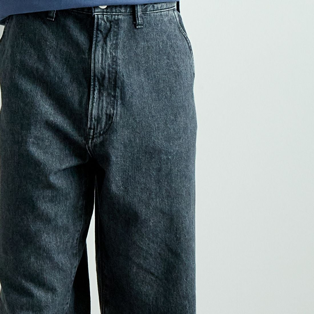 NEEDBY heritage [ニードバイヘリテージ] DANIEL ワイドテーパードデニム [B1C601937SDG] S-DK GRAY