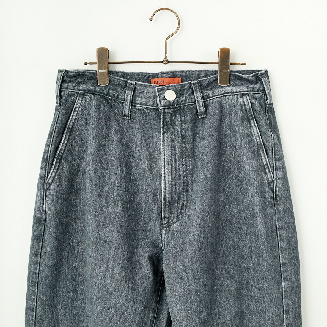 NEEDBY heritage [ニードバイヘリテージ] DANIEL ワイドテーパードデニム [B1C601937SDG] S-DK GRAY