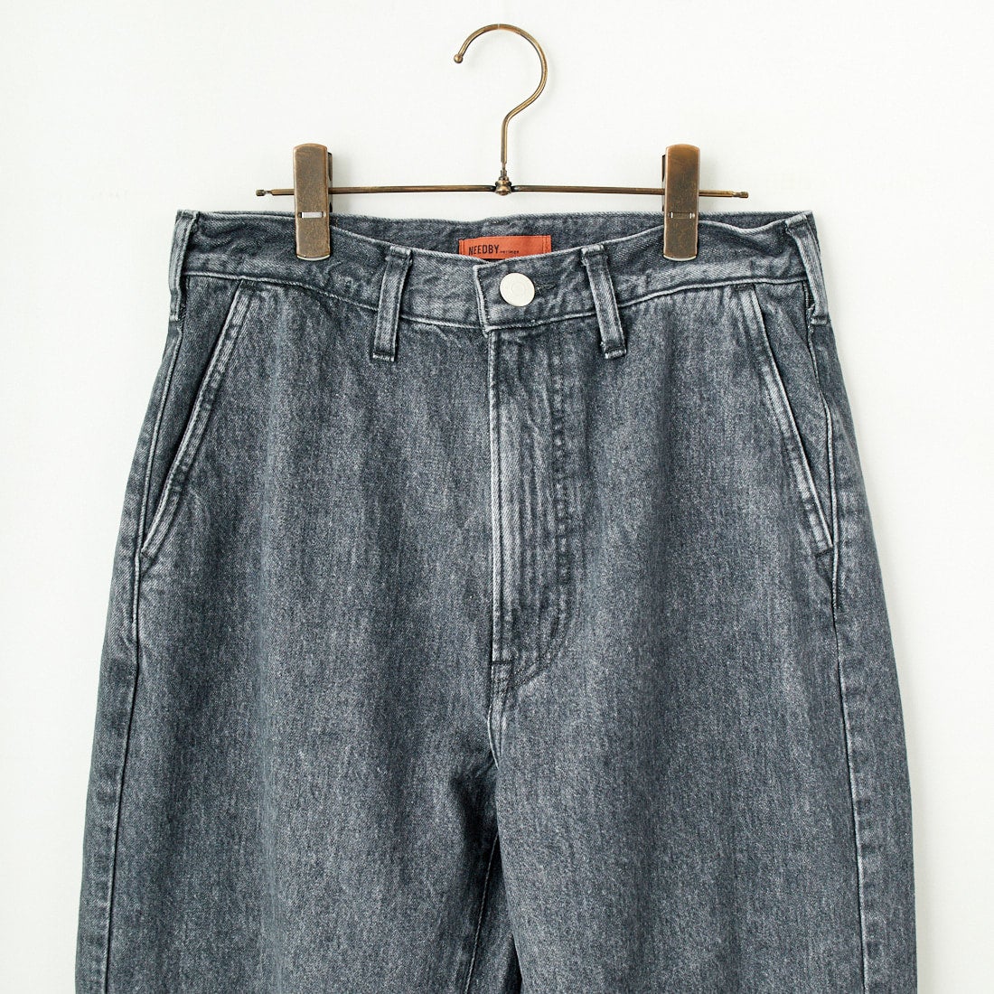 NEEDBY heritage [ニードバイヘリテージ] DANIEL ワイドテーパードデニム [B1C601937SDG] S-DK GRAY