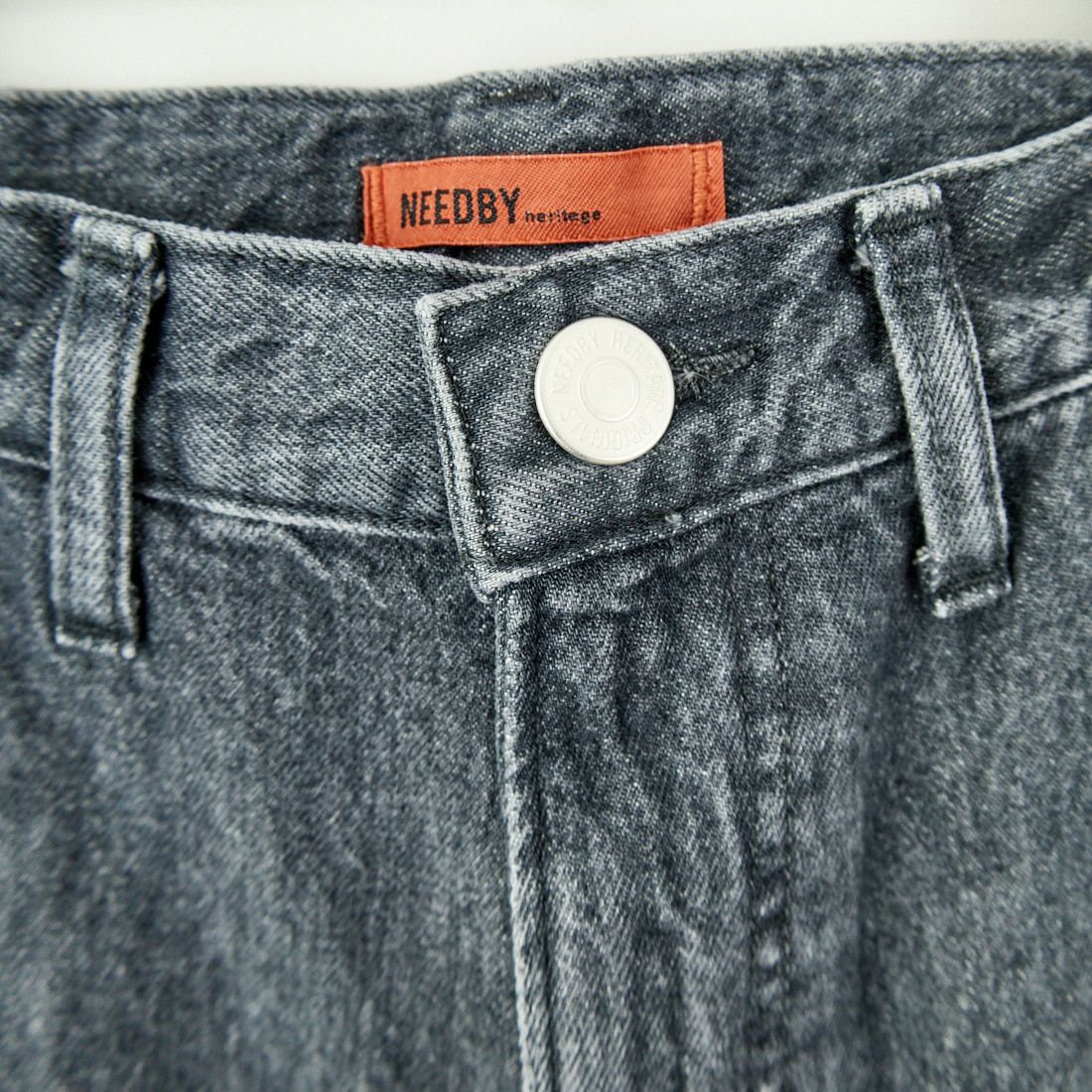 NEEDBY heritage [ニードバイヘリテージ] DANIEL ワイドテーパードデニム [B1C601937SDG] S-DK GRAY