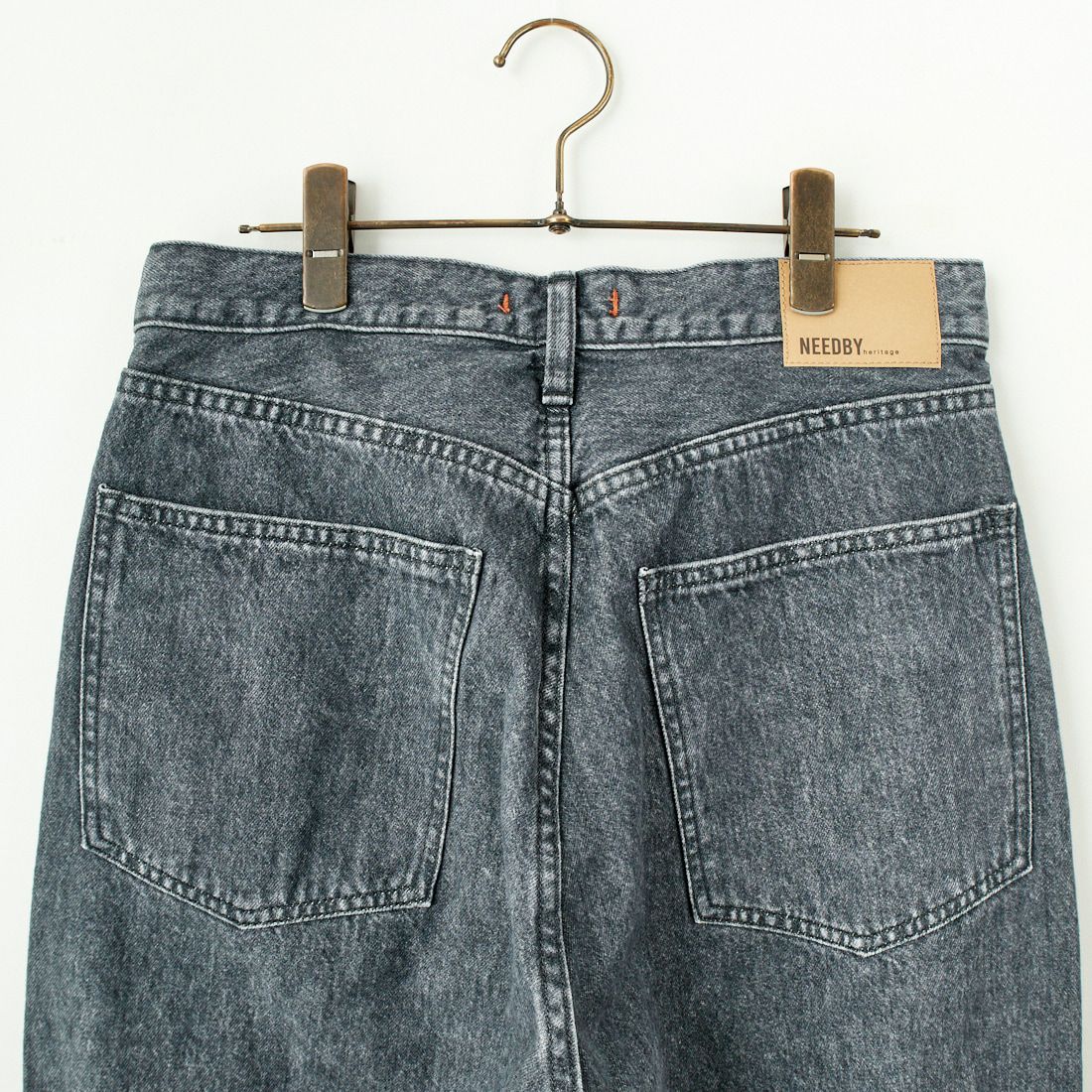 NEEDBY heritage [ニードバイヘリテージ] DANIEL ワイドテーパードデニム [B1C601937SDG] S-DK GRAY