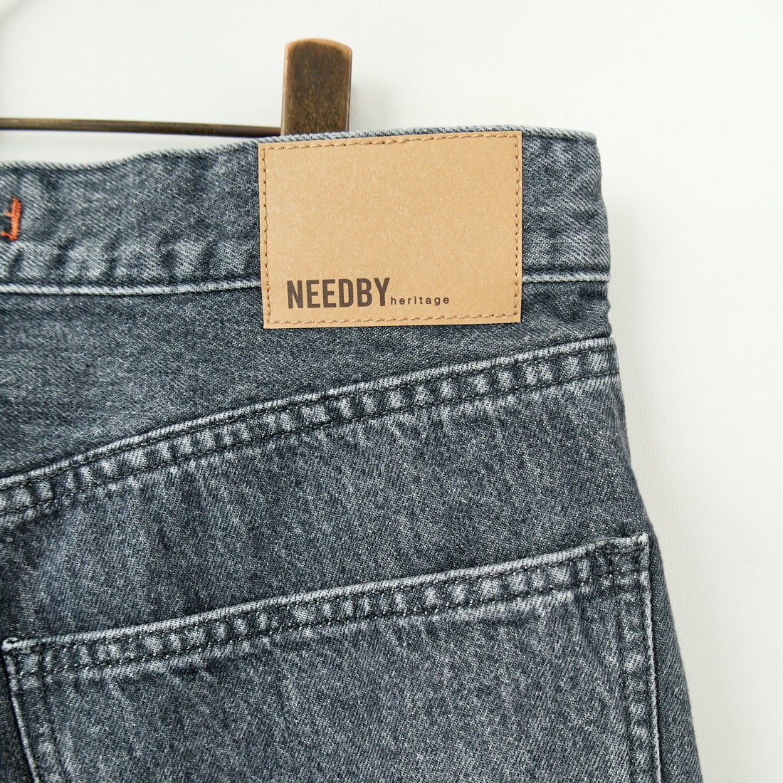 NEEDBY heritage [ニードバイヘリテージ] DANIEL ワイドテーパードデニム [B1C601937SDG] S-DK GRAY