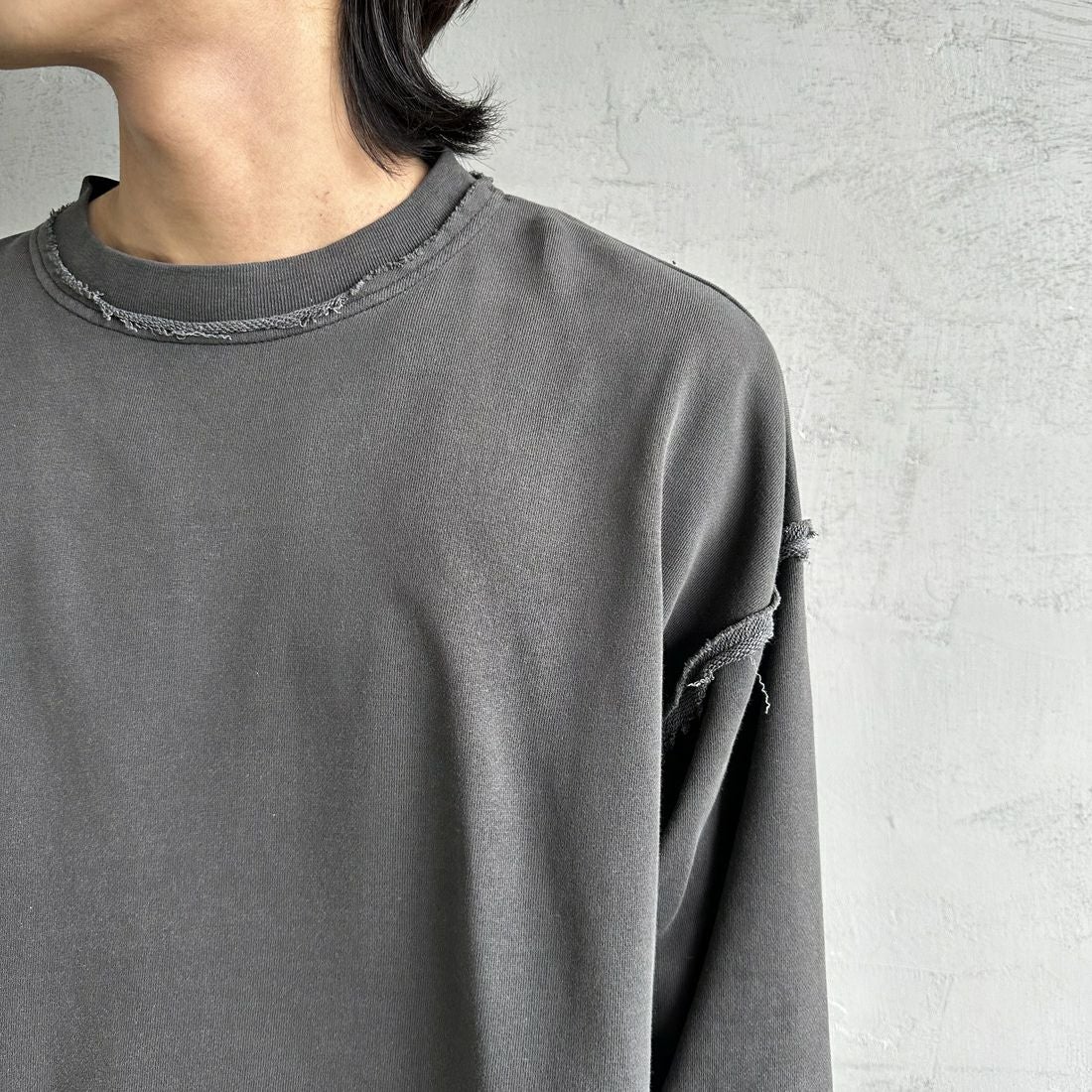 ONEITA [オニータ] 別注 インサイドアウト クルーネックスウェット [2423-442IN-JF] CHARCOAL