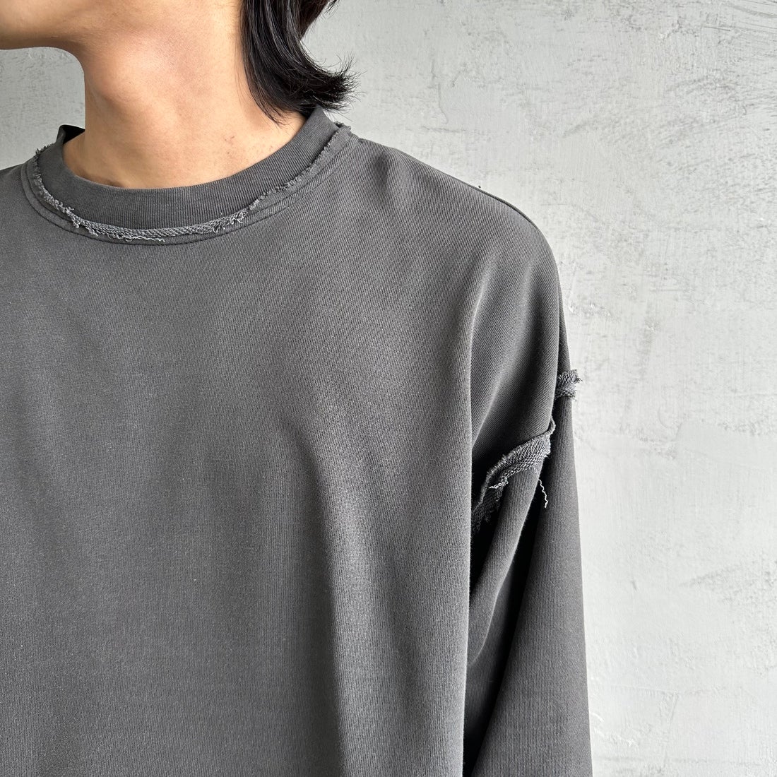 ONEITA [オニータ] 別注 インサイドアウト クルーネックスウェット [2423-442IN-JF] CHARCOAL