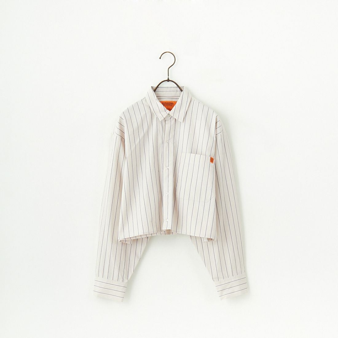 UNIVERSAL OVERALL [ユニバーサルオーバーオール] 別注 ショート丈 ビッグポケットシャツ [U2513158IN-JF] BEIGE ST