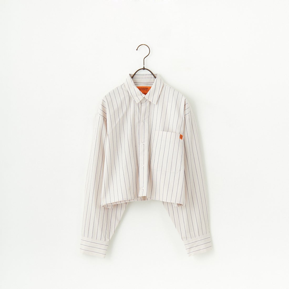 UNIVERSAL OVERALL [ユニバーサルオーバーオール] 別注 ショート丈 ビッグポケットシャツ [U2513158IN-JF] BEIGE ST