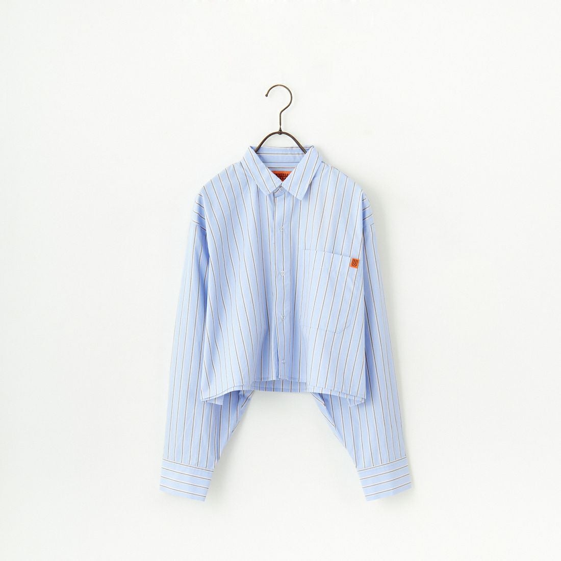 UNIVERSAL OVERALL [ユニバーサルオーバーオール] 別注 ショート丈 ビッグポケットシャツ [U2513158IN-JF] BLUE ST