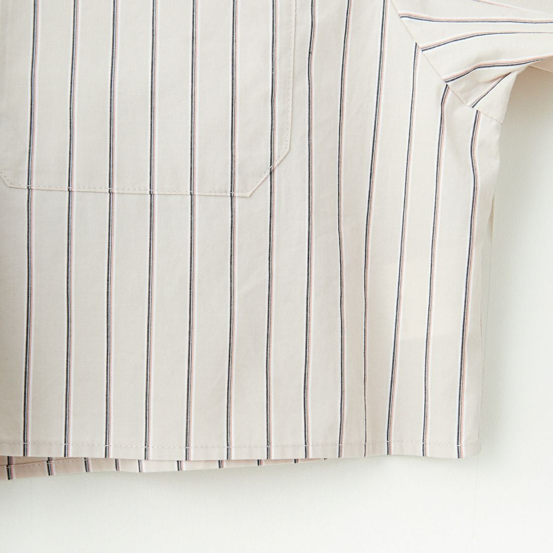 UNIVERSAL OVERALL [ユニバーサルオーバーオール] 別注 ショート丈 ビッグポケットシャツ [U2513158IN-JF] BEIGE ST