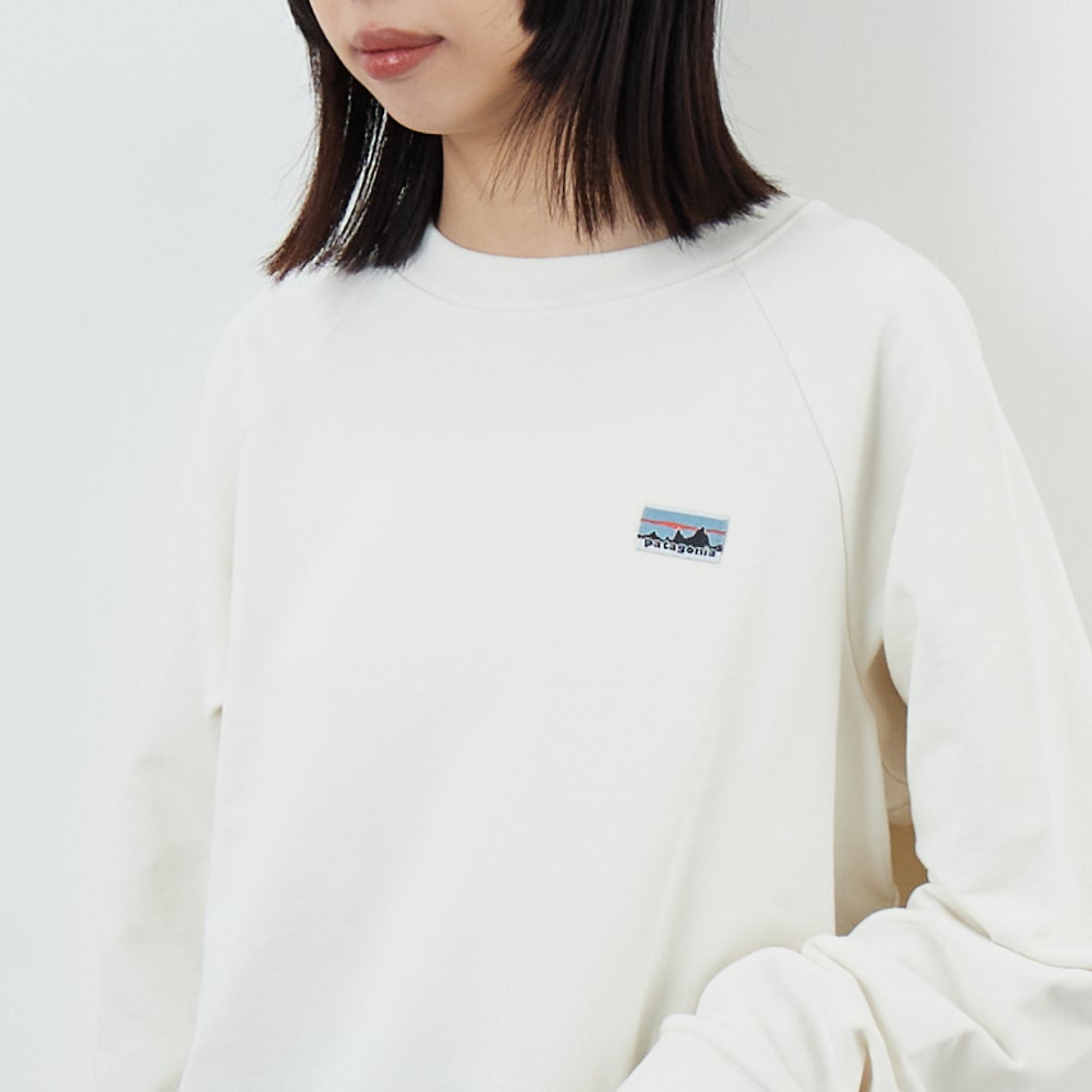 patagonia [パタゴニア] ウィメンズ エッセンシャルトップ [42171] WLWT &&モデル身長：162cm 着用サイズ：S&&