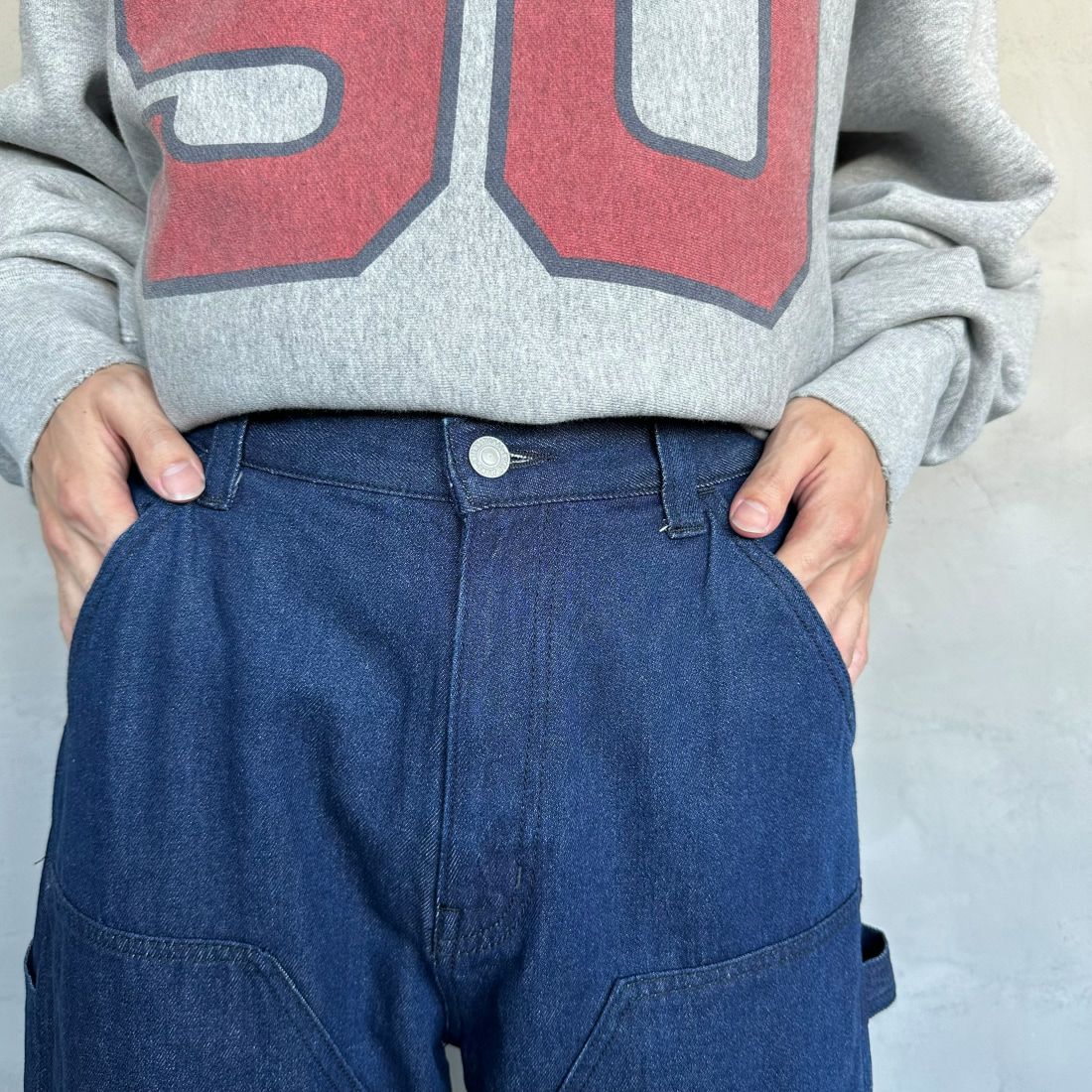 Jeans Factory Clothes [ジーンズファクトリークローズ] STANDARD ダブルニーカーブペインターパンツ [JFC-243-066] ONE WASH