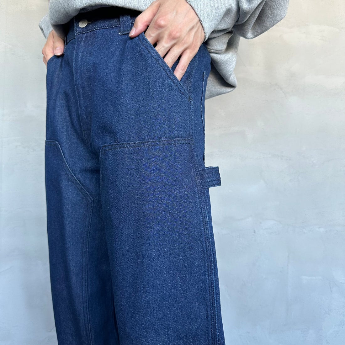 Jeans Factory Clothes [ジーンズファクトリークローズ] STANDARD ダブルニーカーブペインターパンツ [JFC-243-066] ONE WASH