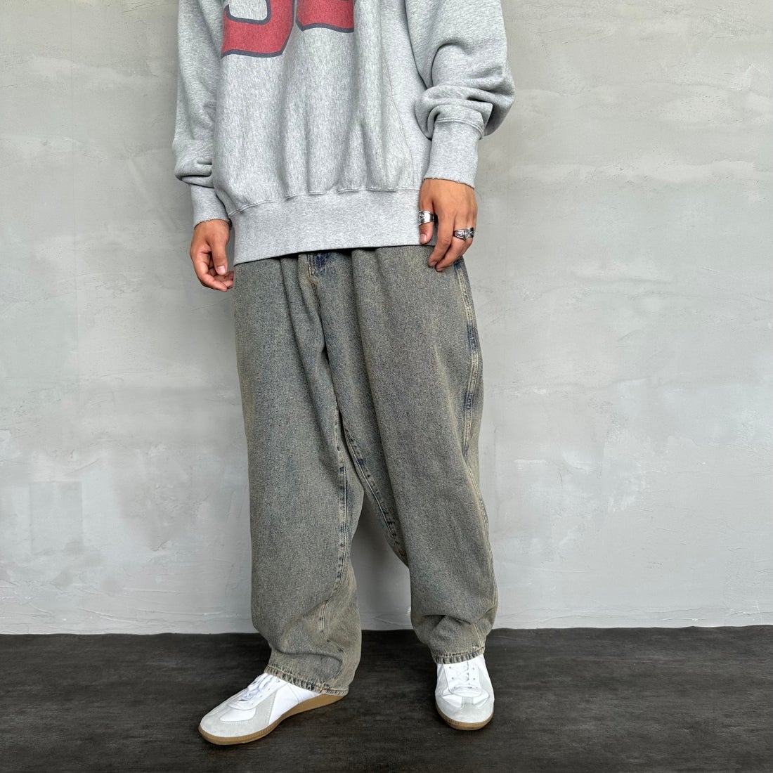 T.ACID BLU&&モデル身長：179cm 着用サイズ：L&&