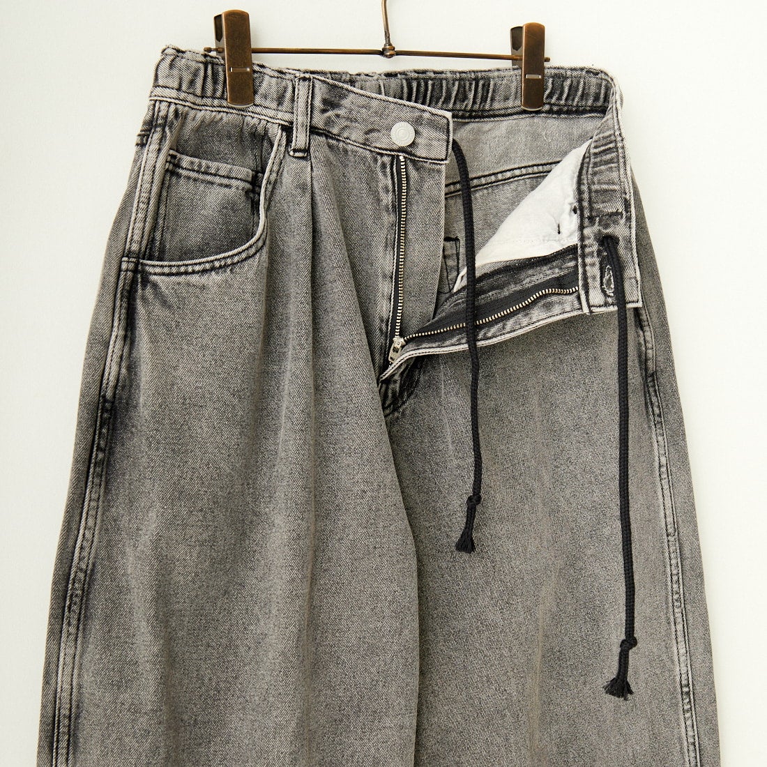 Noir Fabrik [ヌワールファブリック] バギーイージーデニムパンツ [NF-243-063] ACID BLK