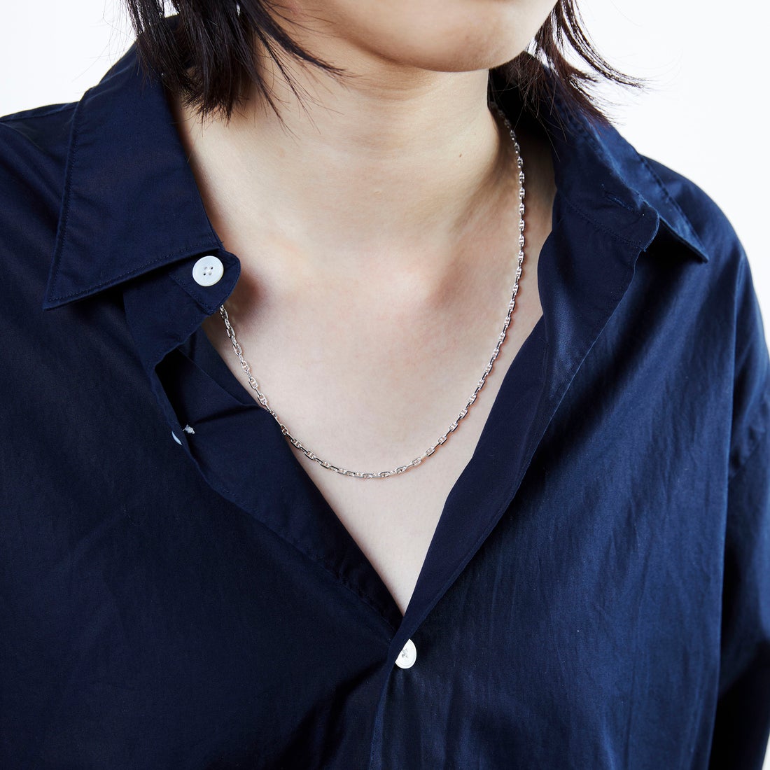 XOLO JEWELRY [ショロジュエリー] SOLID ANCHOR LINKネックレス [XON047-60] SILVER
