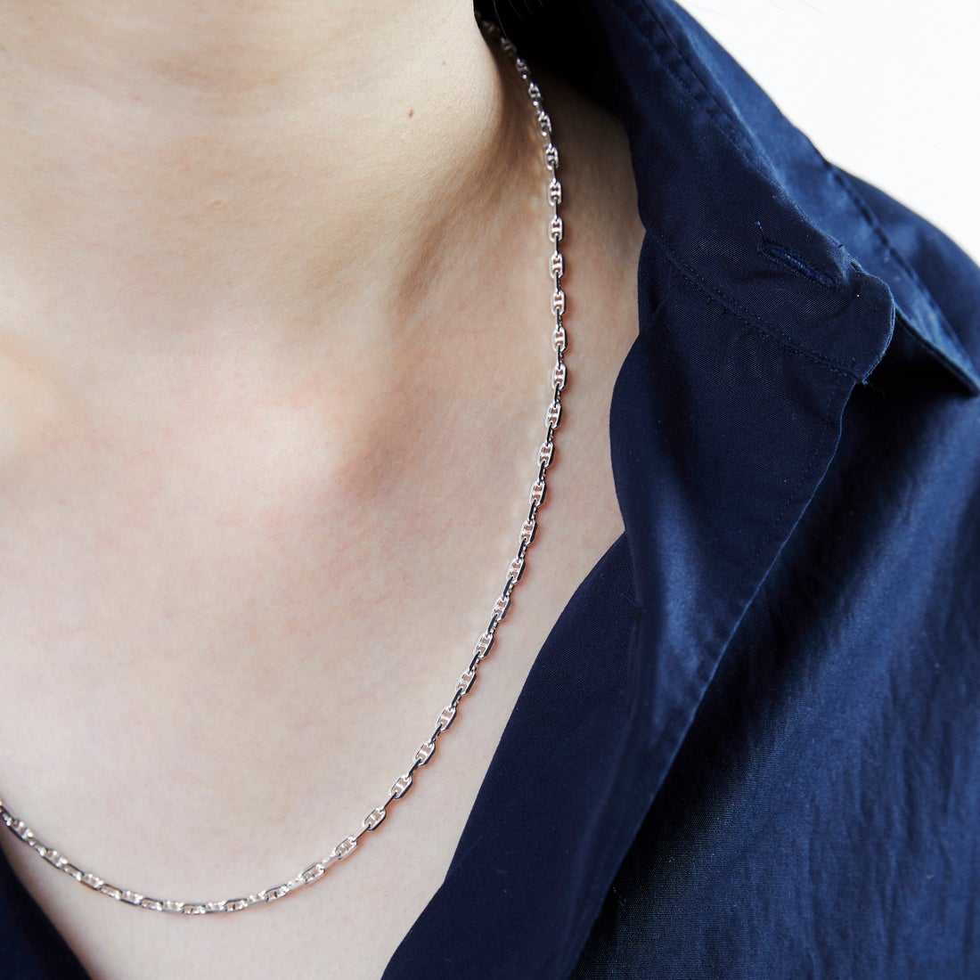 XOLO JEWELRY [ショロジュエリー] SOLID ANCHOR LINKネックレス [XON047-60] SILVER