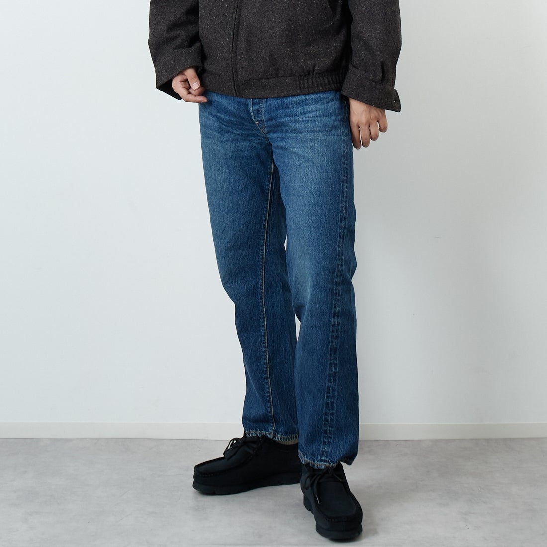 D U/W (USED WASH 濃)&&モデル身長：179cm 着用サイズ：32&&