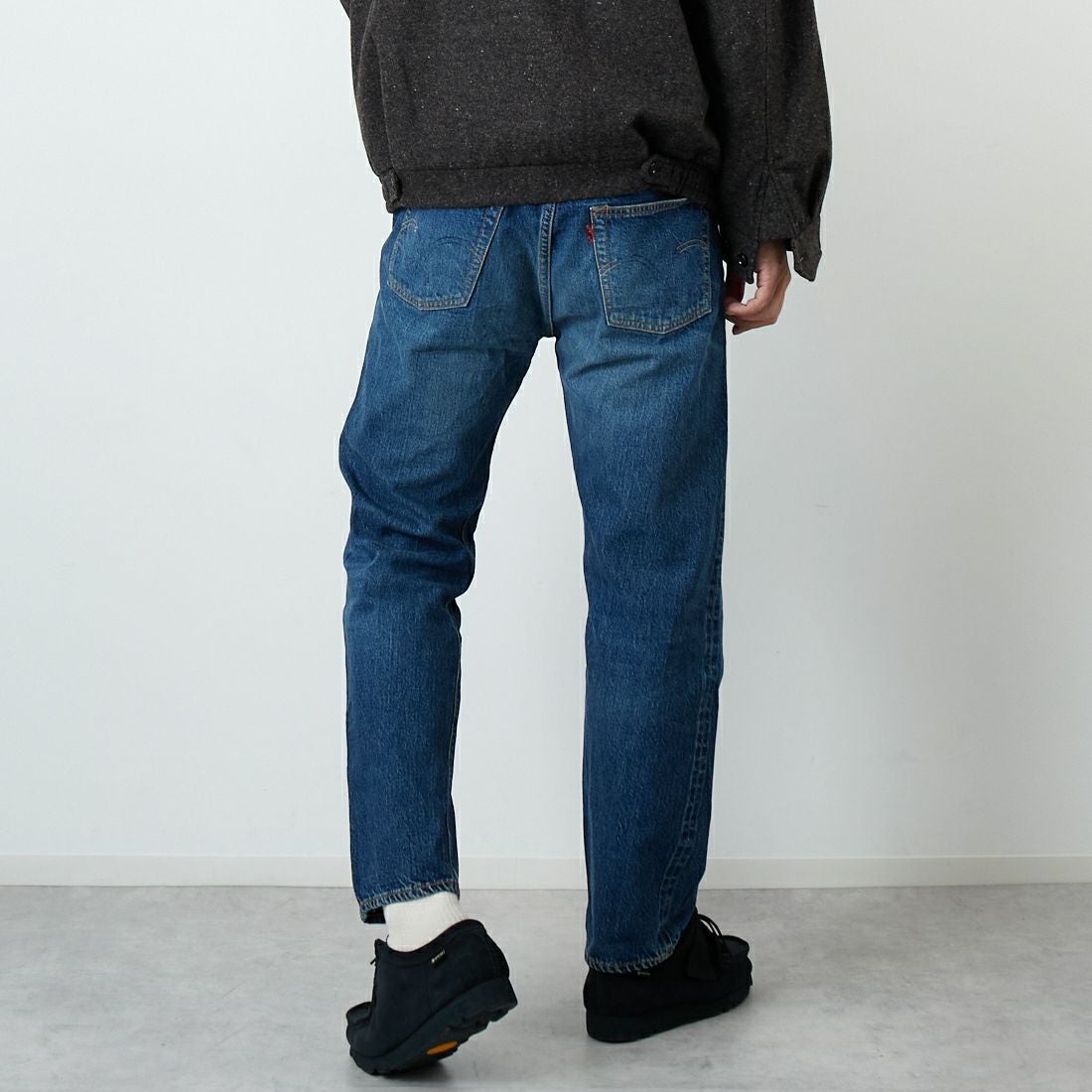 WAREHOUSE [ウエアハウス] 2ND-HAND 1101 [1101] D U/W (USED WASH 濃) &&モデル身長：179cm 着用サイズ：32&&