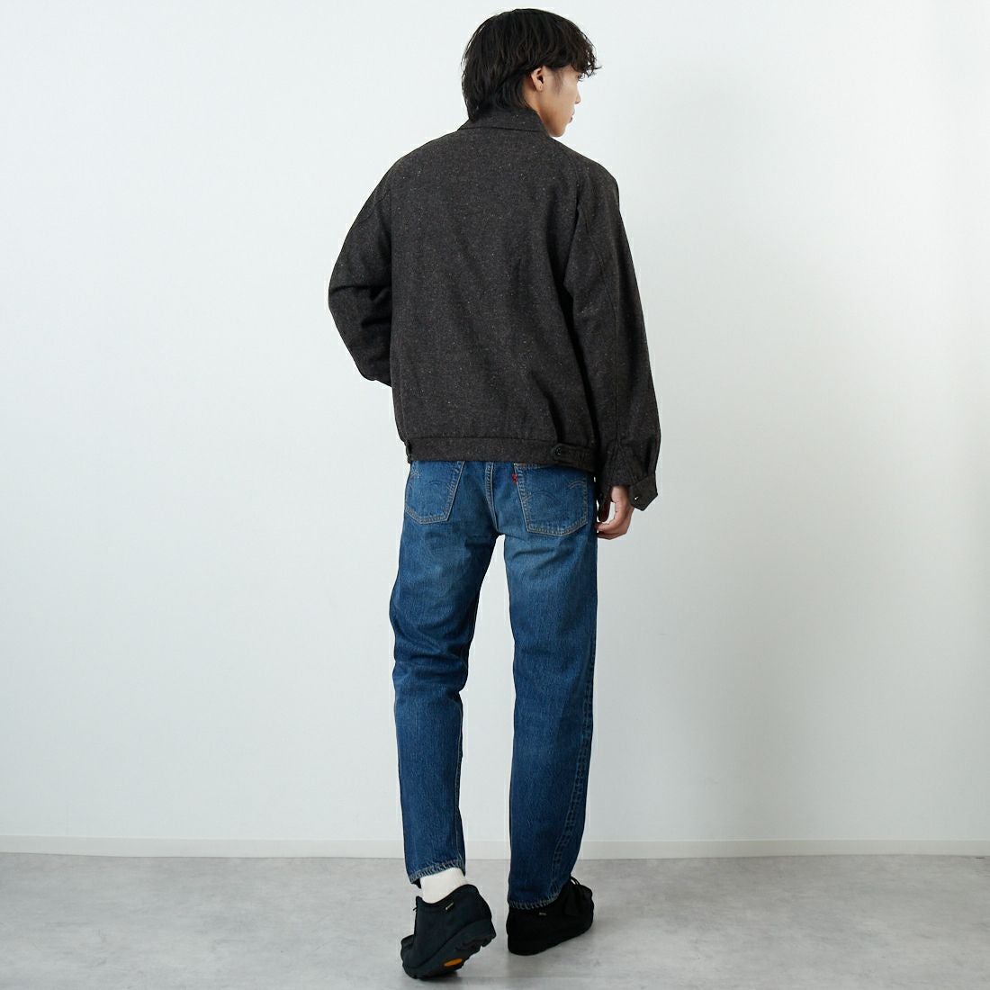 WAREHOUSE [ウエアハウス] 2ND-HAND 1101 [1101] D U/W (USED WASH 濃) &&モデル身長：179cm 着用サイズ：32&&
