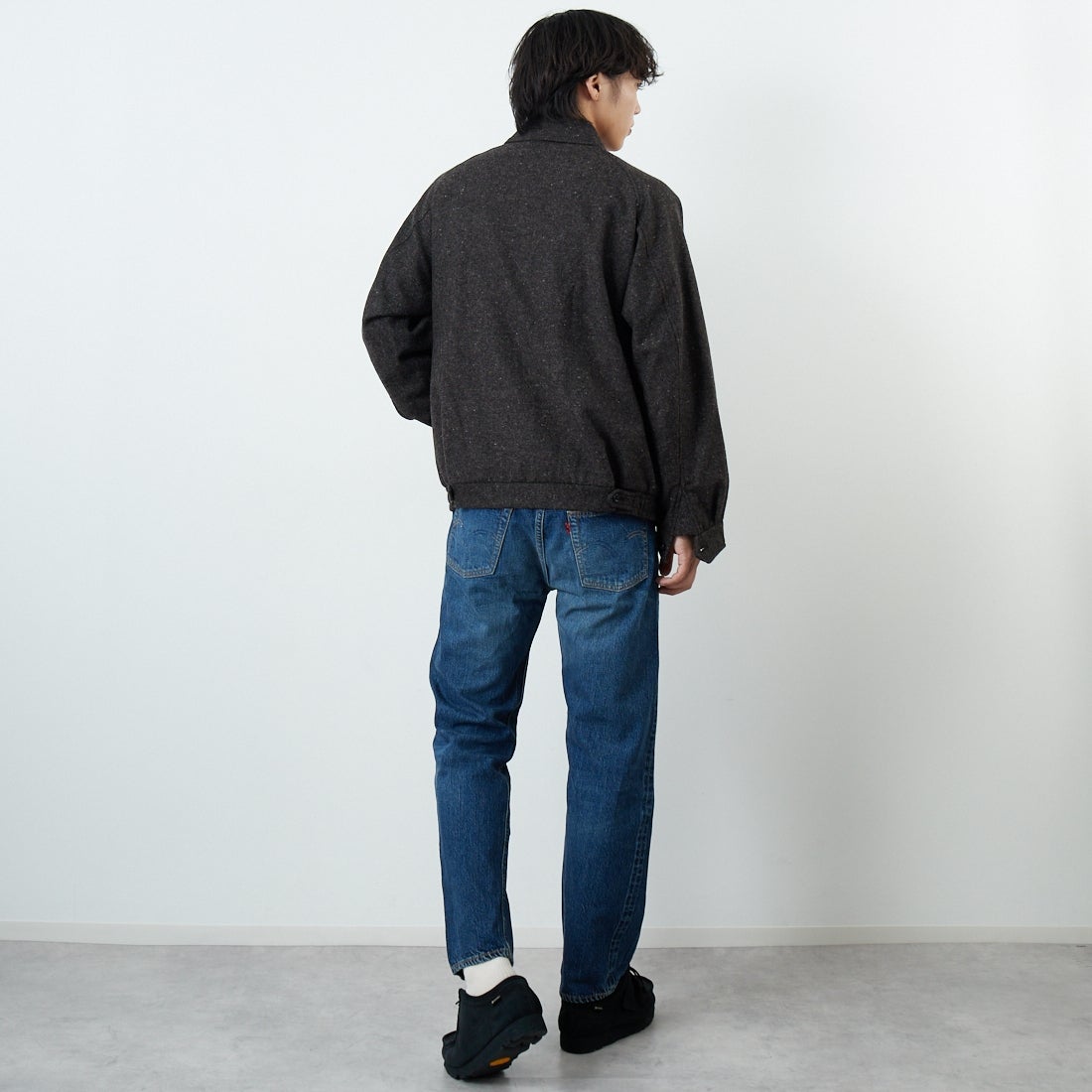 WAREHOUSE [ウエアハウス] 2ND-HAND 1101 [1101] D U/W (USED WASH 濃) &&モデル身長：179cm 着用サイズ：32&&