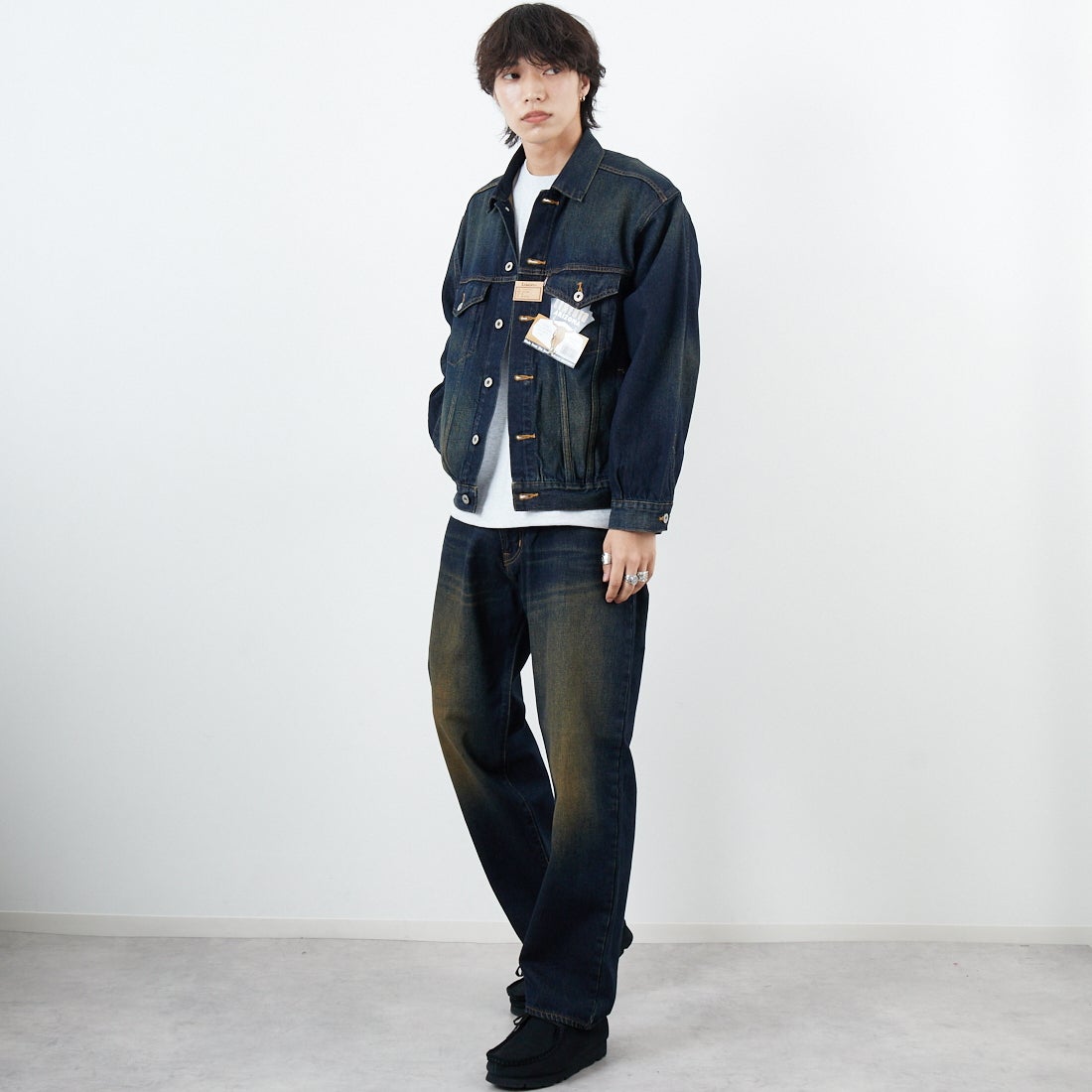 LIBERTO [リベルト] FIFTIES テーパードデニム [FL2505] 05 M.USED &&モデル身長：179cm 着用サイズ：30&&