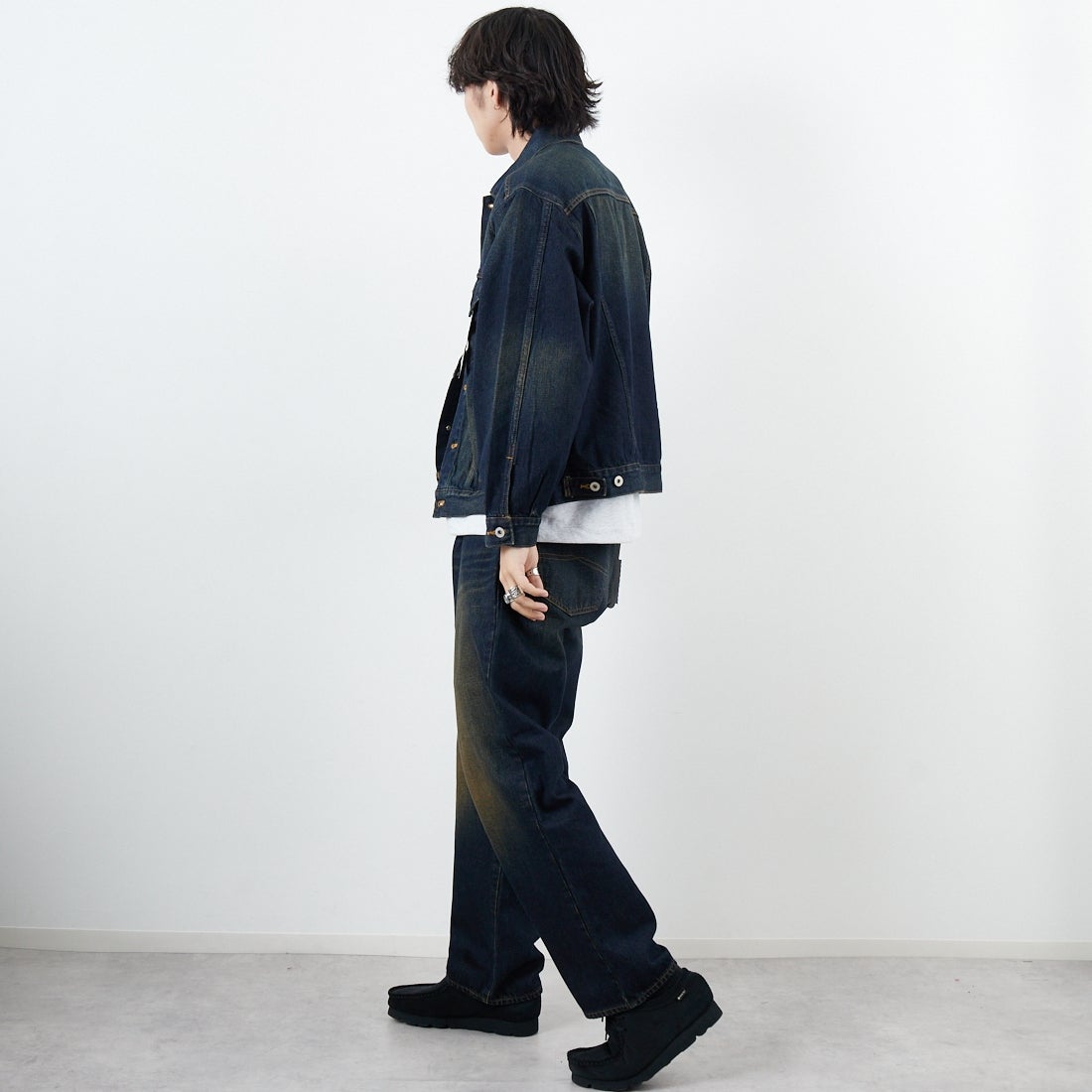 LIBERTO [リベルト] FIFTIES テーパードデニム [FL2505] 05 M.USED &&モデル身長：179cm 着用サイズ：30&&