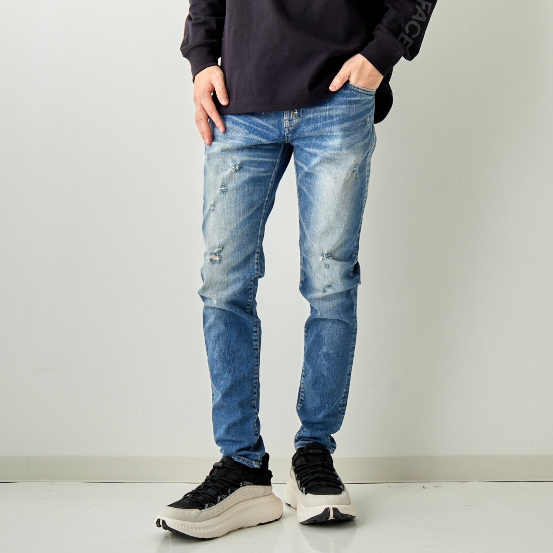 313C&&モデル身長：173cm 着用サイズ：28&&