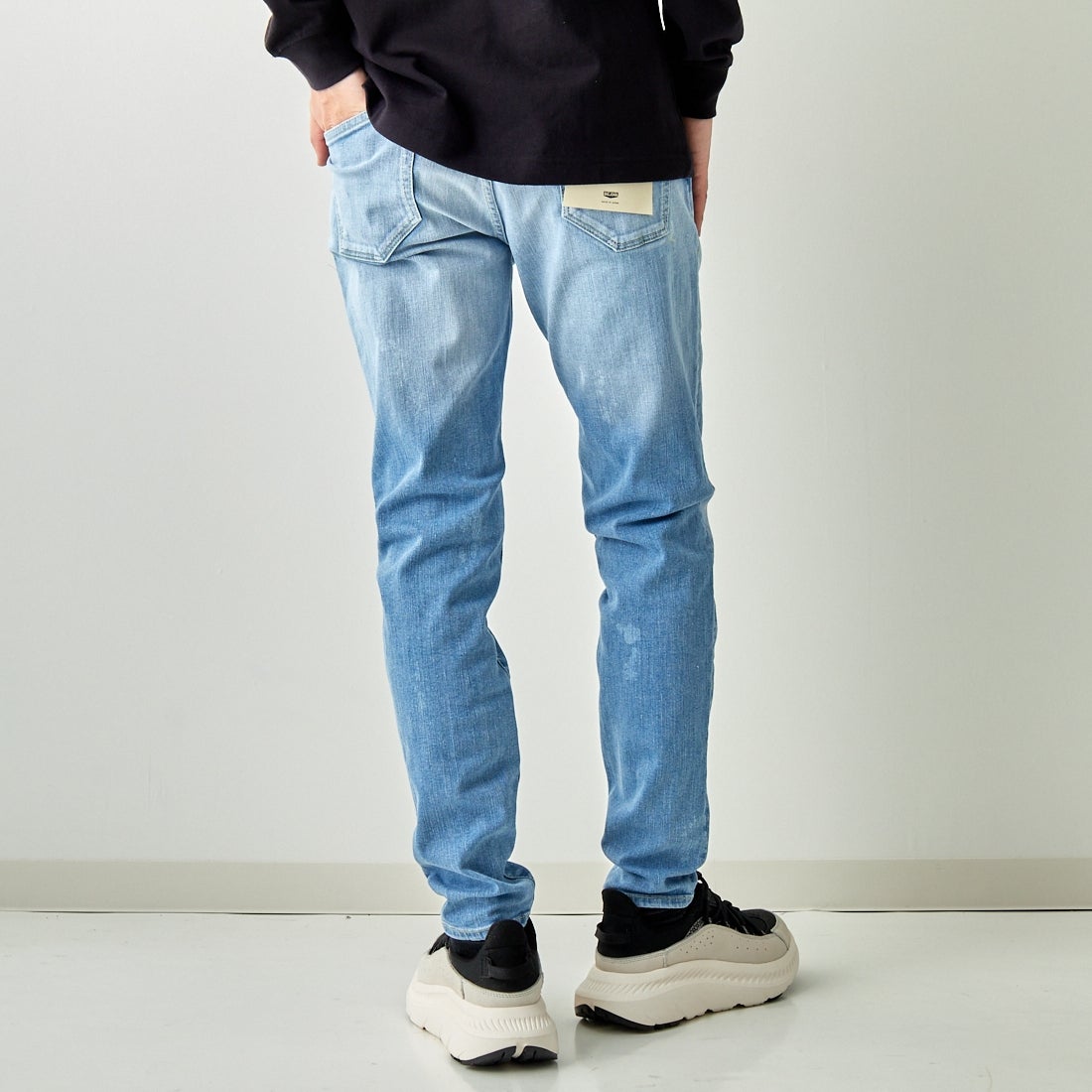 BIG JOHN [ビッグジョン] テーパードジョガー [MMM336H] 419 &&モデル身長：173cm 着用サイズ：28&&