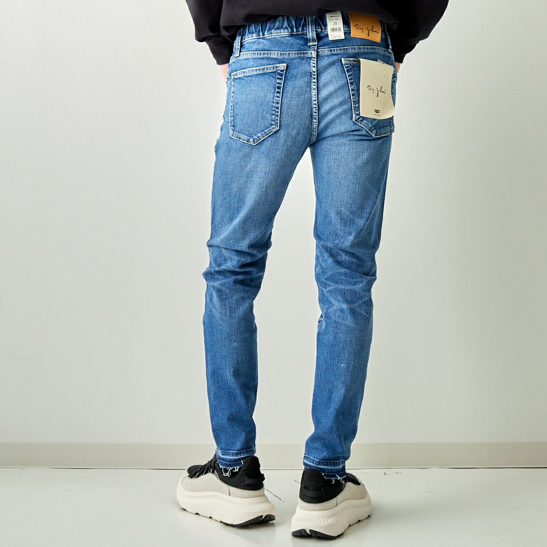 BIG JOHN [ビッグジョン] テーパードジョガー [MMM336H] 413F &&モデル身長：173cm 着用サイズ：28&&