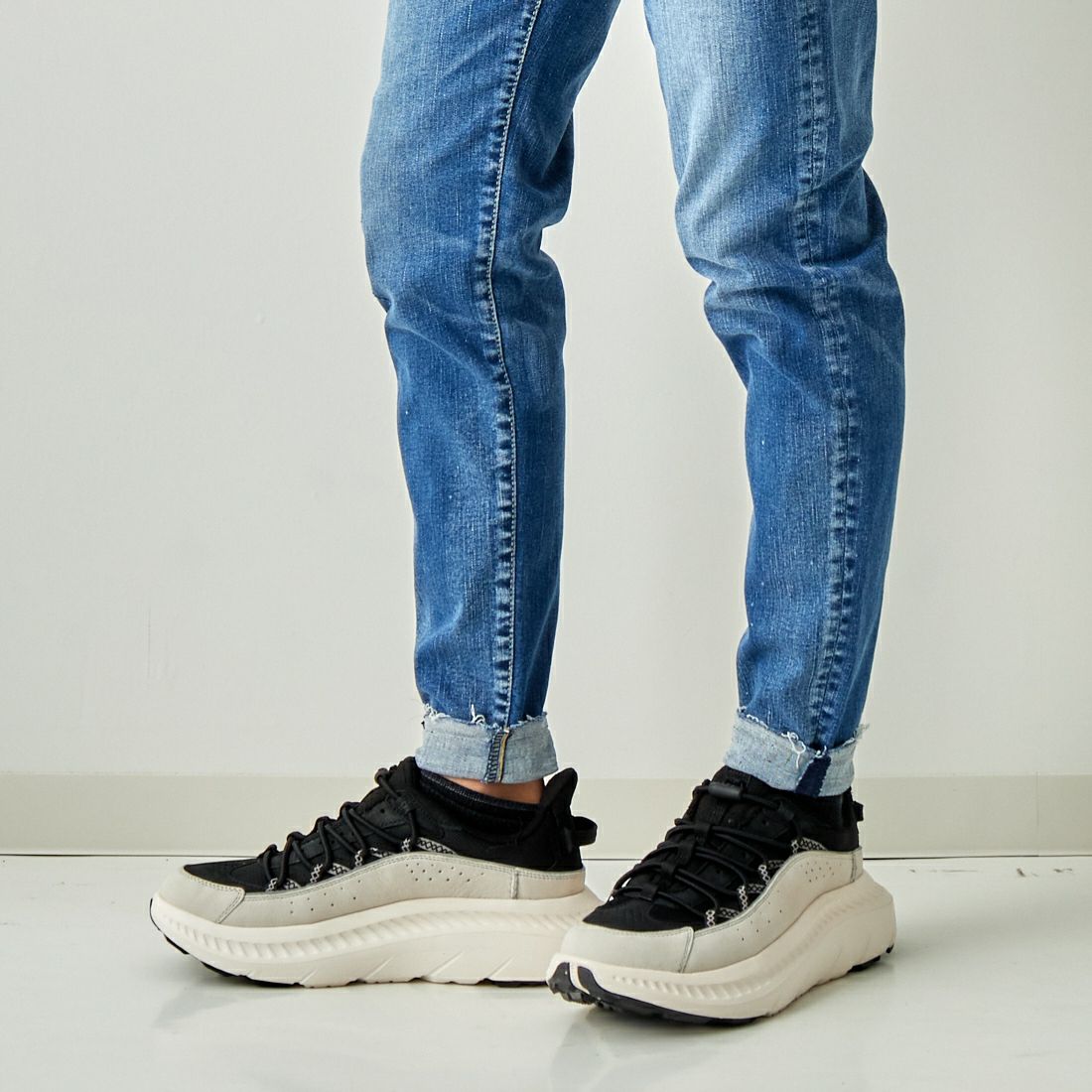 BIG JOHN [ビッグジョン] テーパードジョガー [MMM336H] 413F &&モデル身長：173cm 着用サイズ：28&&